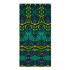 Boho Emerald Green Shower Curtain 36  X 72  (stall)  by SpinnyChairDesigns