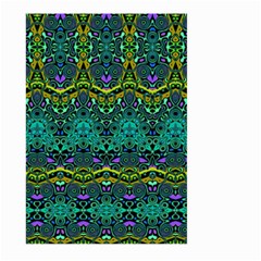 Boho Emerald Green Large Garden Flag (two Sides) by SpinnyChairDesigns