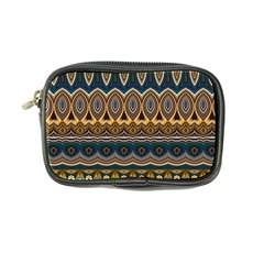 Boho Brown Blue Coin Purse by SpinnyChairDesigns