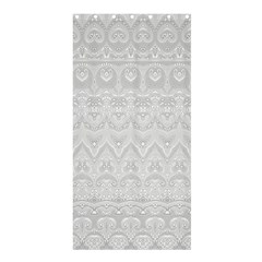 Boho White Wedding Lace Pattern Shower Curtain 36  X 72  (stall)  by SpinnyChairDesigns