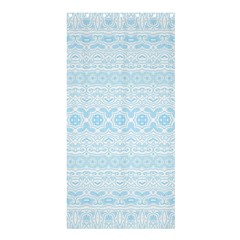 Boho Baby Blue Pattern Shower Curtain 36  X 72  (stall)  by SpinnyChairDesigns
