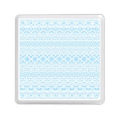 Boho Baby Blue Pattern Memory Card Reader (square)