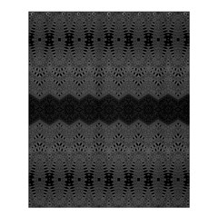 Boho Black Grey Pattern Shower Curtain 60  X 72  (medium)  by SpinnyChairDesigns