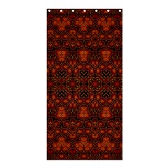 Boho Dark Red Floral Shower Curtain 36  X 72  (stall)  by SpinnyChairDesigns