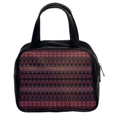 Boho Wine Grey Classic Handbag (two Sides) by SpinnyChairDesigns