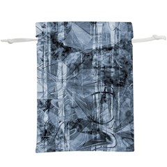 Faded Blue Texture  Lightweight Drawstring Pouch (xl) by SpinnyChairDesigns