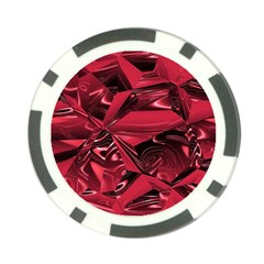 Candy Apple Crimson Red Poker Chip Card Guard (10 Pack) by SpinnyChairDesigns