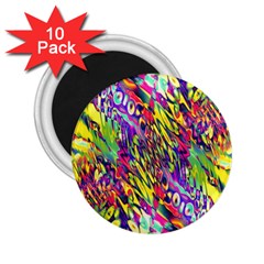 Colorful Jungle Pattern 2 25  Magnets (10 Pack)  by SpinnyChairDesigns