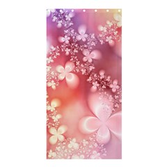 Boho Pastel Pink Floral Print Shower Curtain 36  X 72  (stall)  by SpinnyChairDesigns