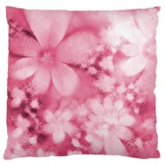 Blush Pink Watercolor Flowers Standard Flano Cushion Case (two Sides) by SpinnyChairDesigns