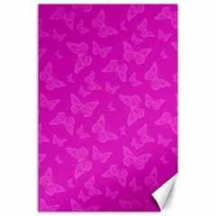 Fuchsia Butterfly Print  Canvas 24  X 36 