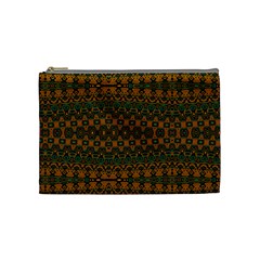 Boho Rustic Green Cosmetic Bag (medium) by SpinnyChairDesigns