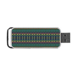 Boho Summer Green Portable Usb Flash (two Sides) by SpinnyChairDesigns