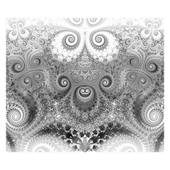 Black And White Spirals Double Sided Flano Blanket (small)  by SpinnyChairDesigns