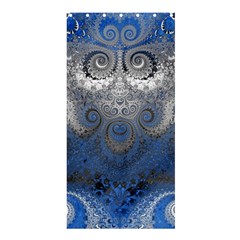 Blue Swirls And Spirals Shower Curtain 36  X 72  (stall)  by SpinnyChairDesigns