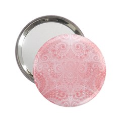 Pretty Pink Spirals 2 25  Handbag Mirrors by SpinnyChairDesigns