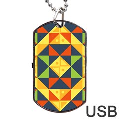 Africa  Dog Tag Usb Flash (two Sides) by Sobalvarro
