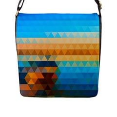 Mosaic  Flap Closure Messenger Bag (l) by Sobalvarro