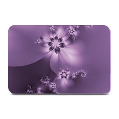 Royal Purple Floral Print Plate Mats by SpinnyChairDesigns