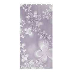 Pale Mauve White Flowers Shower Curtain 36  X 72  (stall)  by SpinnyChairDesigns