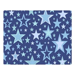 Stars Blue Double Sided Flano Blanket (large) 