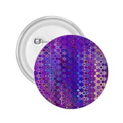 Boho Purple Floral Print 2 25  Buttons