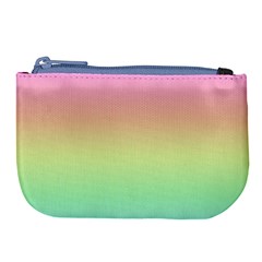 Pastel Rainbow Ombre Large Coin Purse by SpinnyChairDesigns