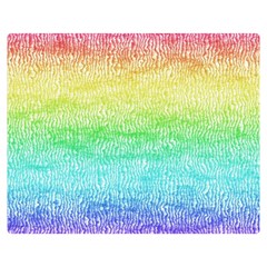 Rainbow Ombre Texture Double Sided Flano Blanket (medium)  by SpinnyChairDesigns