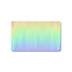 Pastel Rainbow Gradient Magnet (name Card) by SpinnyChairDesigns