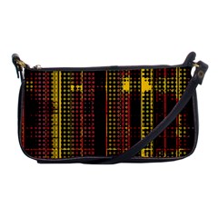 Red Yellow Black Punk Plaid Shoulder Clutch Bag by SpinnyChairDesigns