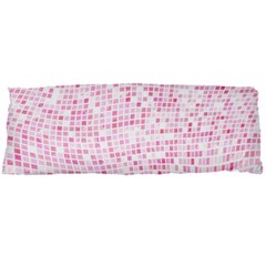 Pink And White Checkered Body Pillow Case Dakimakura (two Sides) by SpinnyChairDesigns