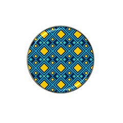 Geometric Abstract Diamond Hat Clip Ball Marker by tmsartbazaar