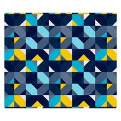 Geometric Hypnotic Shapes Double Sided Flano Blanket (small)  by tmsartbazaar