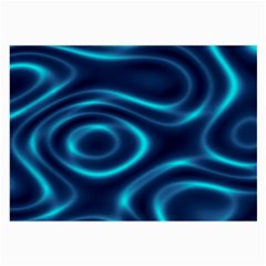 Blue Wavy Large Glasses Cloth by Sabelacarlos