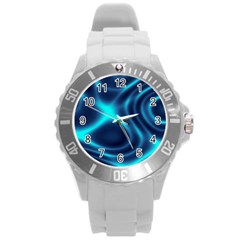 Blue Wave 2 Round Plastic Sport Watch (l) by Sabelacarlos