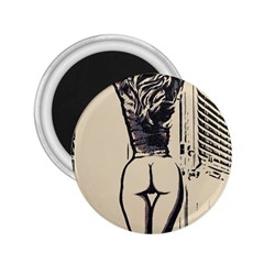 Morning My Dear    Sweet Perfection, Girl Stretching In The Bedroom 2 25  Magnets by Casemiro