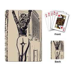 Morning My Dear    Sweet Perfection, Girl Stretching In The Bedroom Playing Cards Single Design (rectangle) by Casemiro