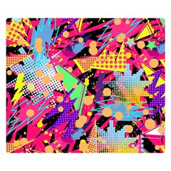 Psychedelic Geometry Double Sided Flano Blanket (small)  by Filthyphil