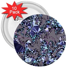 Crystal Puke 3  Buttons (10 Pack)  by MRNStudios