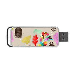 Scandinavian Foliage Fun Portable Usb Flash (one Side) by andStretch