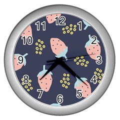 Strawberry Fields Wall Clock (silver)