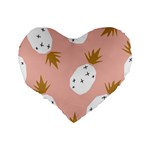 Pineapple Fields Standard 16  Premium Heart Shape Cushions Back