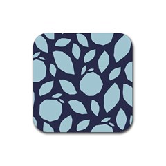 Orchard Fruits In Blue Rubber Coaster (square)  by andStretch