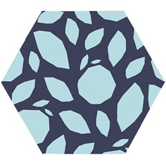 Orchard Fruits In Blue Wooden Puzzle Hexagon by andStretch