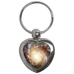 Galaxy Space Key Chain (heart)