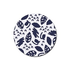 Orchard Leaves Rubber Coaster (round)  by andStretch