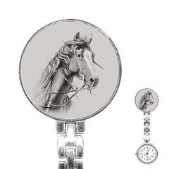 Custom Horse Stainless Steel Nurses Watch