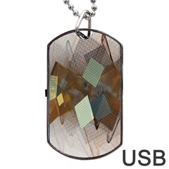 Geometry Diamond Dog Tag Usb Flash (two Sides) by Sparkle