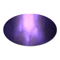 Violet Spark Oval Magnet by Sparkle