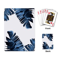 Blue Banana Leaves Playing Cards Single Design (rectangle) by goljakoff